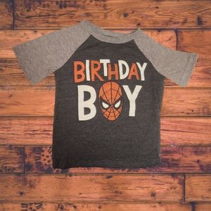 Toddler Spiderman Birthday Boy Shirt